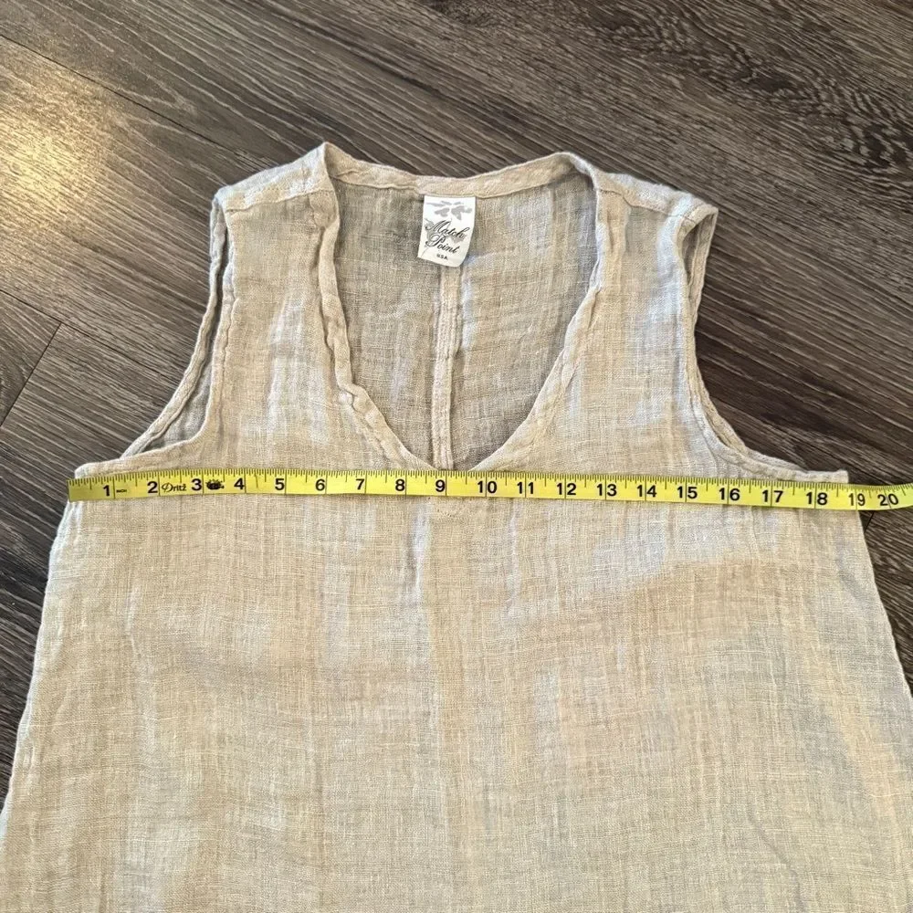 Match Point One Size Linen Dress - Picture 3 of 5